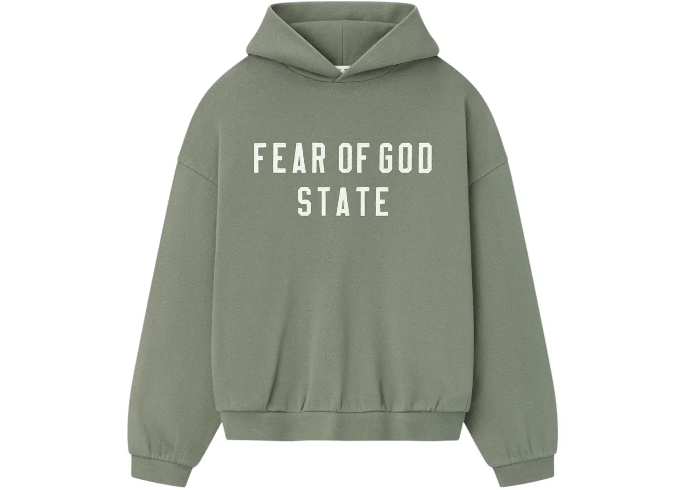 Мужской худи на флисе с принтом Essentials Fear of God, Moss