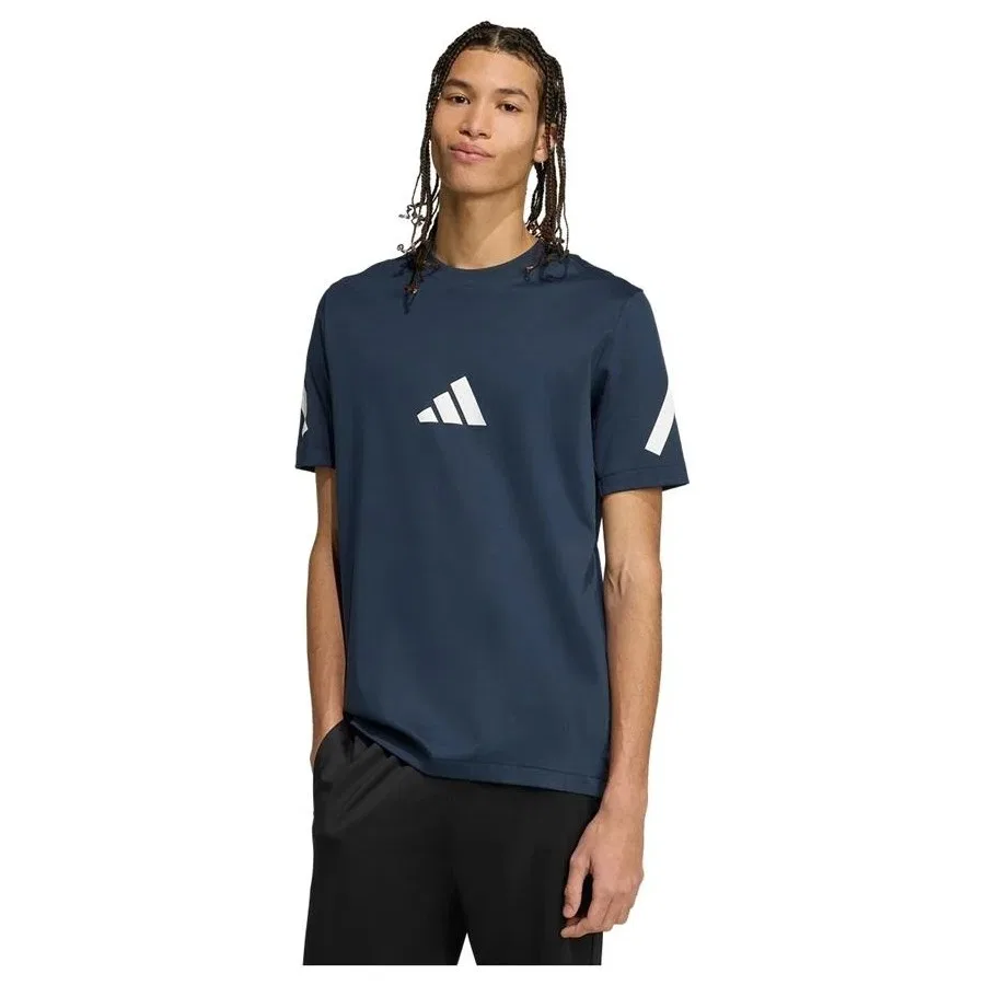 Мужская футболка с длинным рукавом Z.N.E. Tee adidas, Синий — фото 2