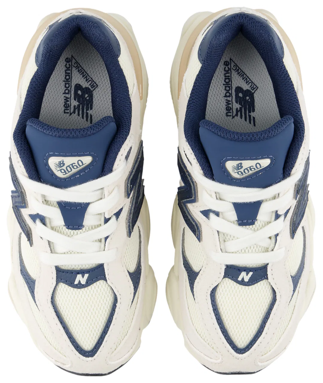 Детские кроссовки для мальчиков с амортизацией ABZORB New Balance 9060, Navy/Linen — фото 4