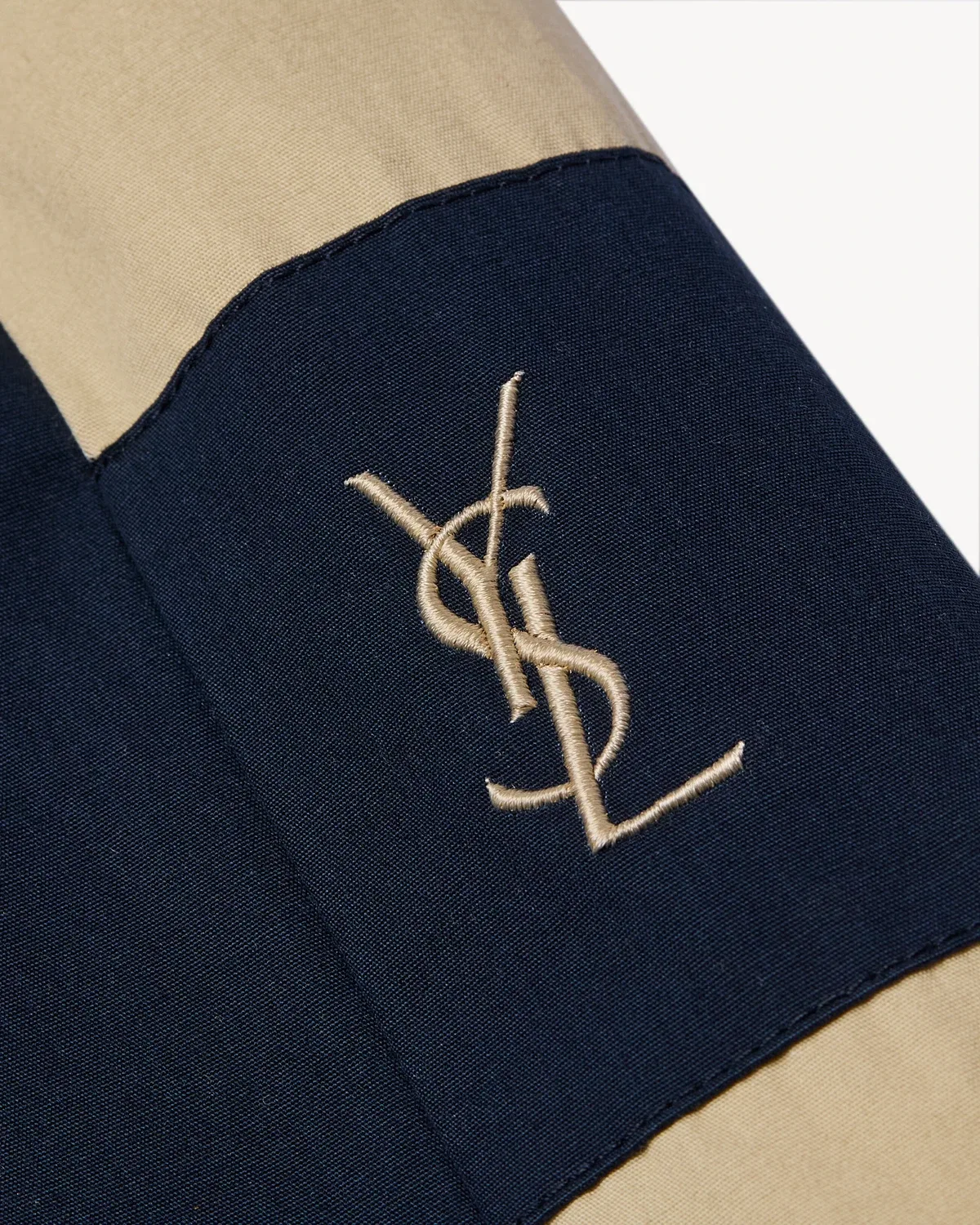 Шорты SAINT LAURENT из хлопка, синий — фото 4