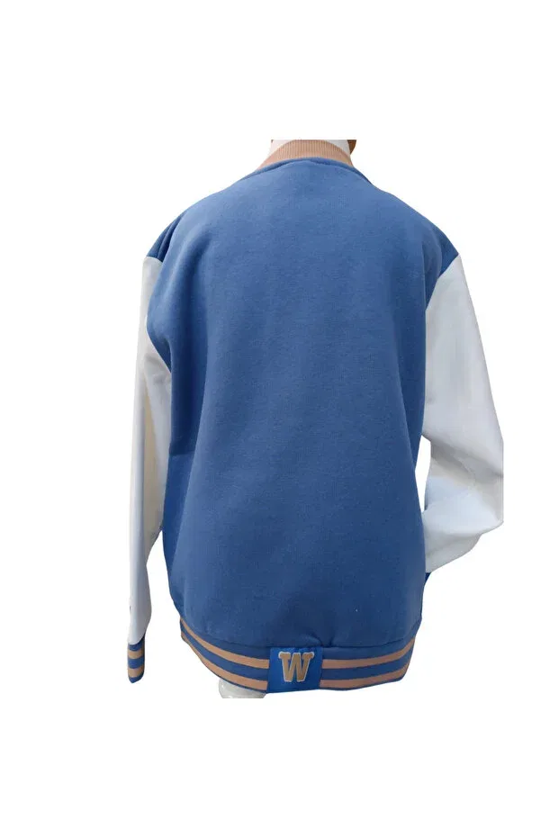 Детское пальто для мальчиков с принтом College Fancykidsantalya, Blue — фото 4