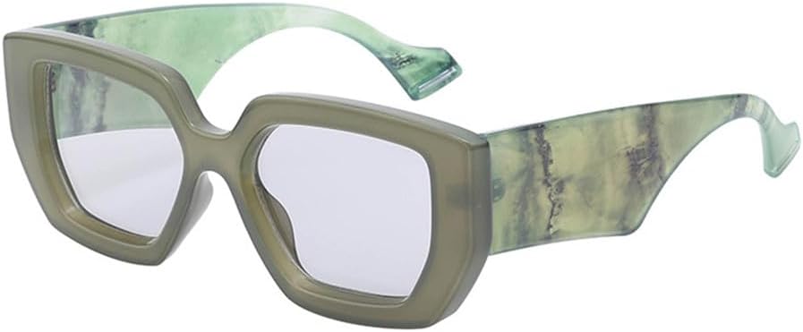 

Женские солнцезащитные очки Jelly Color Punk в большой оправе с защитой от УФ-излучения UV400 для занятий спортом на открытом воздухе, бега и езды на велосипеде generic, Greenflower