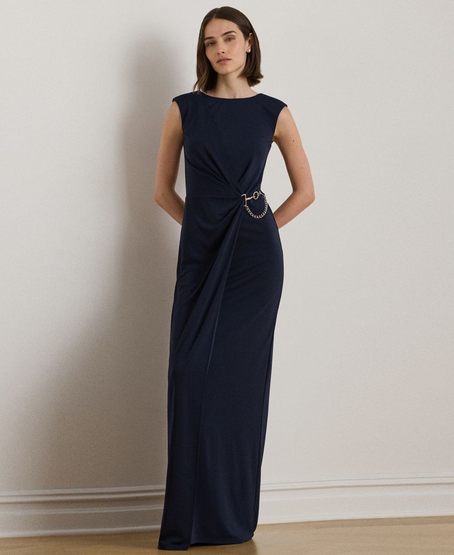

Женское платье с рукавами-крылышками и отделкой цепочкой Lauren Ralph Lauren, Lauren Navy