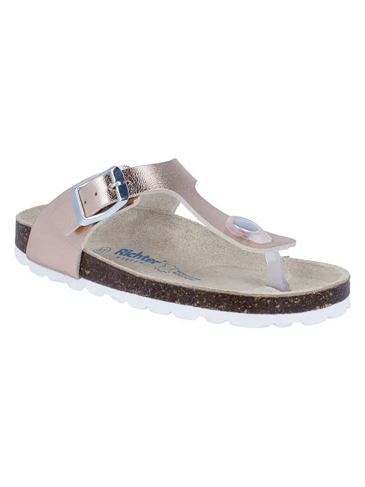 Шлепанцы с перемычкой Bio Richter Shoes, розовый
