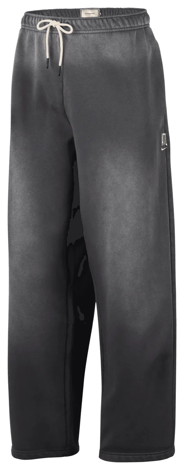 Мужские утепленные штаны Atlanta Hawks Basketball Wash Pant Nike, серый/белый — фото 3