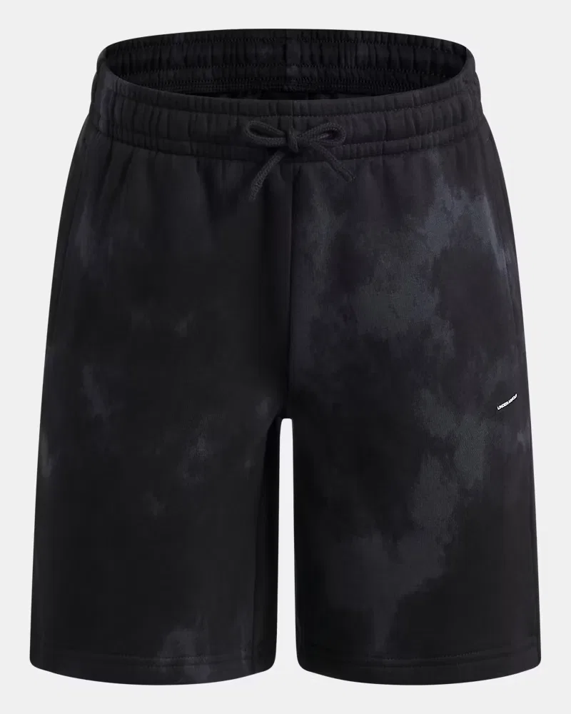 Шорты детские из хлопкового флиса с кулиской UA Icon Fleece Vintage UnderArmour, Black — фото 4