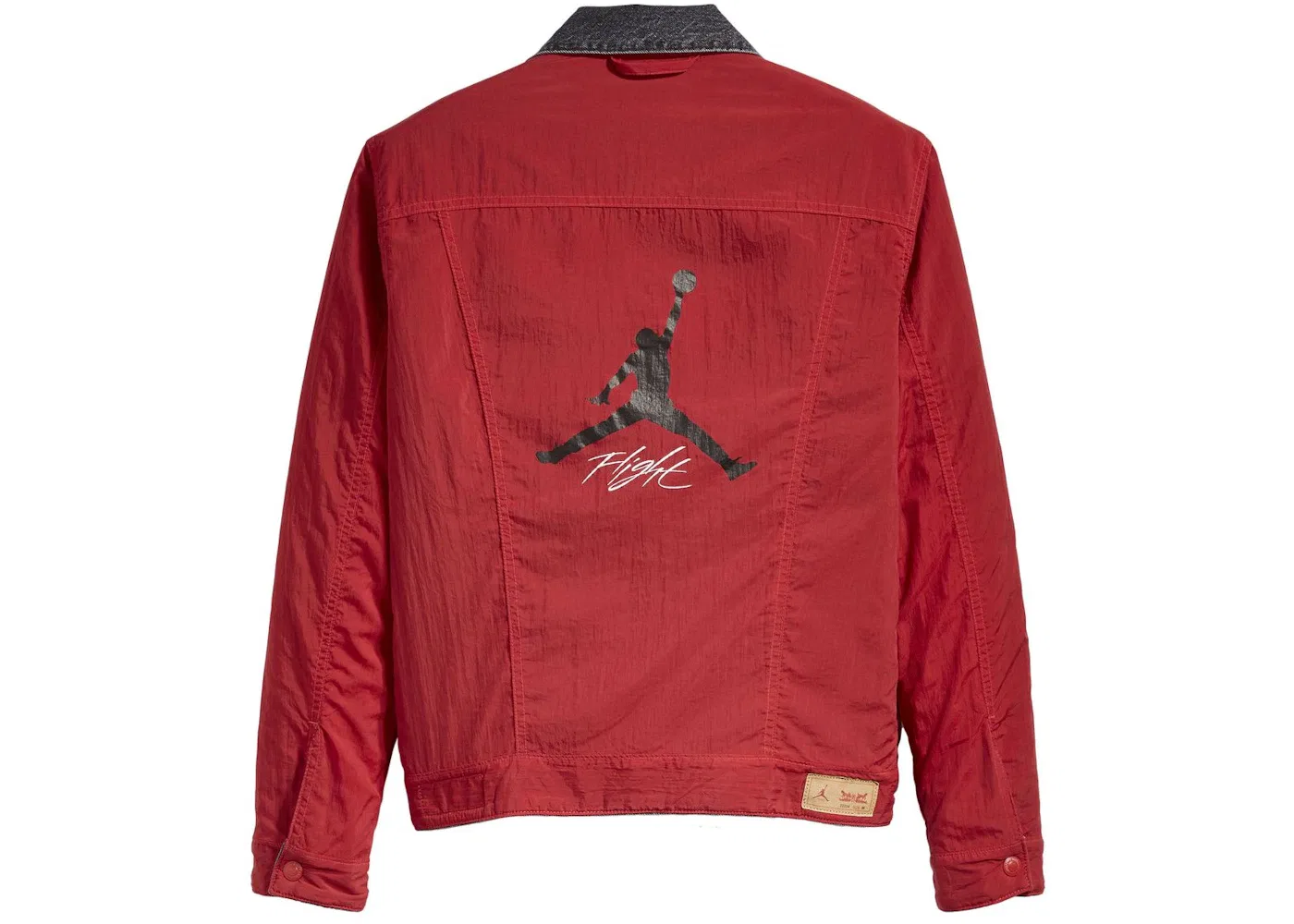 Мужская куртка-тракер двусторонняя Air Jordan x Levis Reversible Trucker Jacket Jordan, Black/Red — фото 4