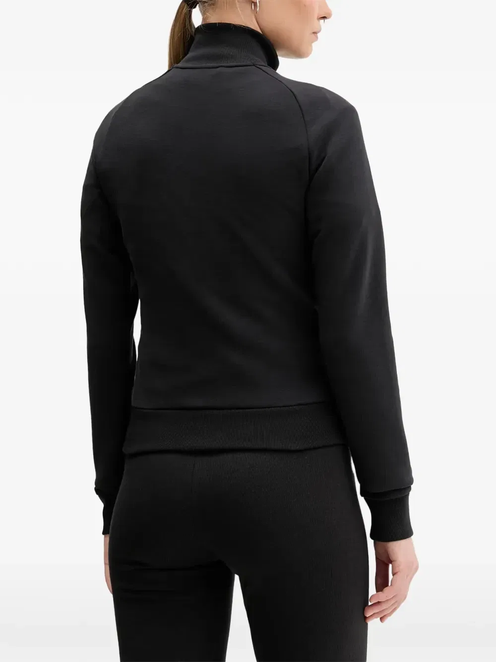 Топ Soft Lux Slim с высоким ворником на молнии Adidas, черный — фото 3