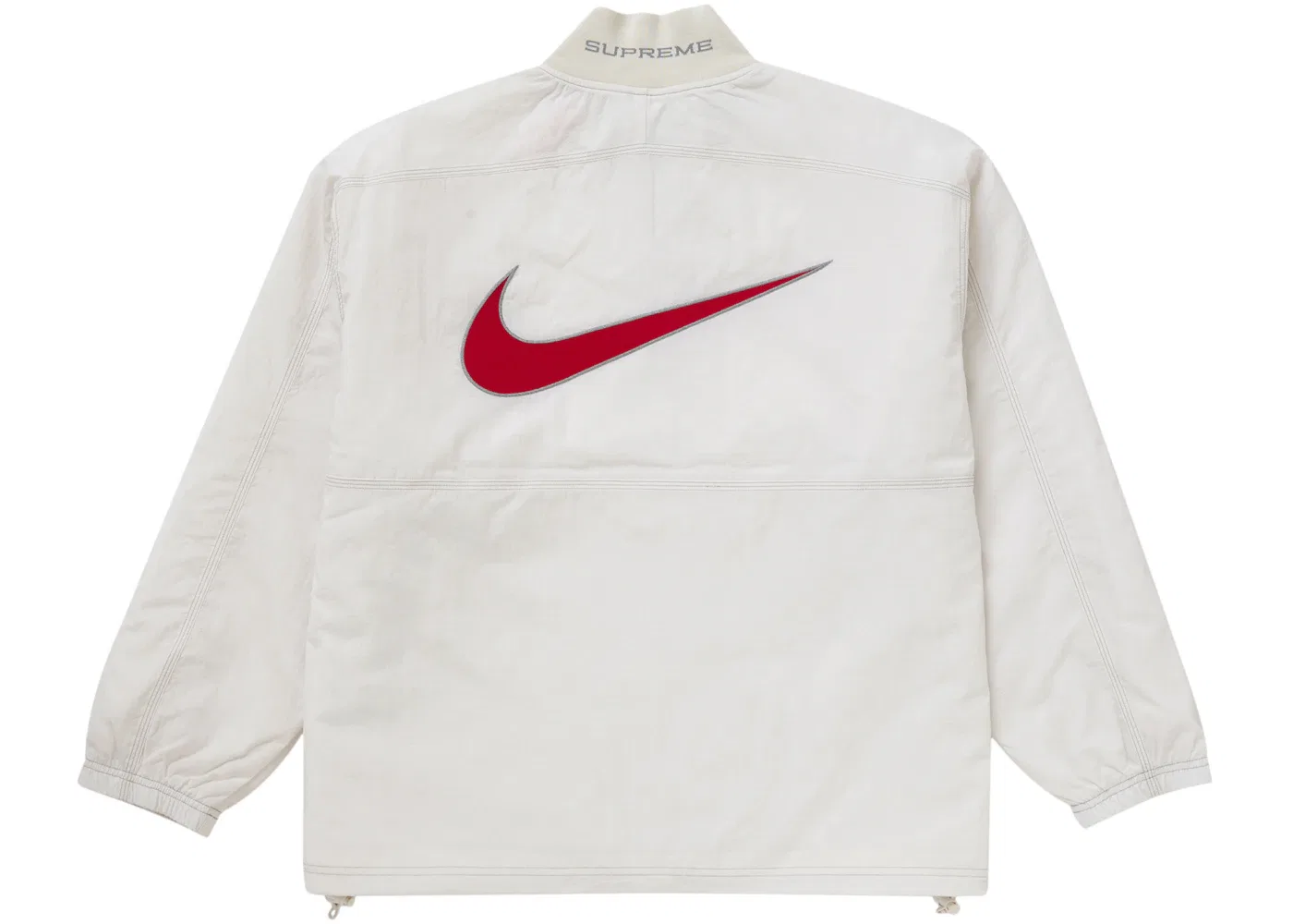 Мужской пуловер из рипстопа с водоотталкивающей пропиткой Supreme Nike Pullover, White