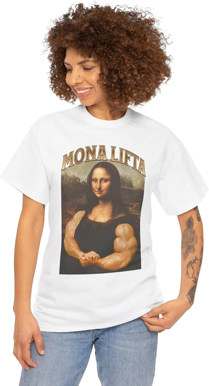 Футболка с принтом Mona Lifta Gildan 5000, White — фото 2