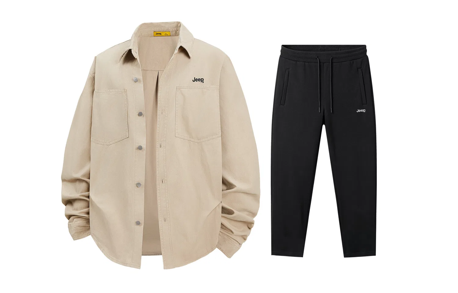 Детский комплект спортивной одежды с принтом Jeep Spring Morning 2.0, цвет Khaki/Black
