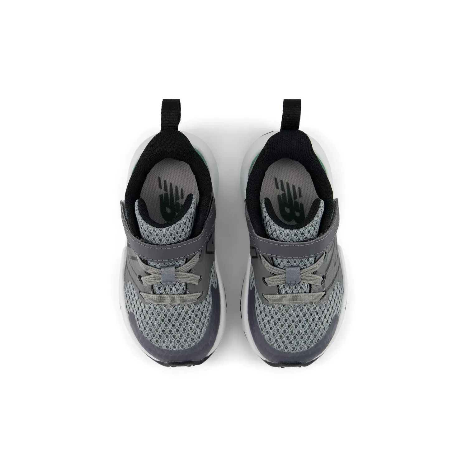 Детские кроссовки на шнурках с верхней застежкой Rave Run v2 New Balance, Castlerock With Slate Grey And Outfield — фото 4