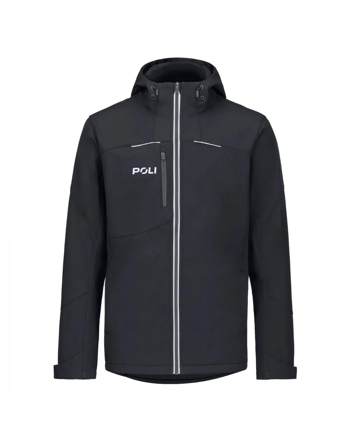 Детская софтшелл-куртка с капюшоном POLI Poli, Schwarz