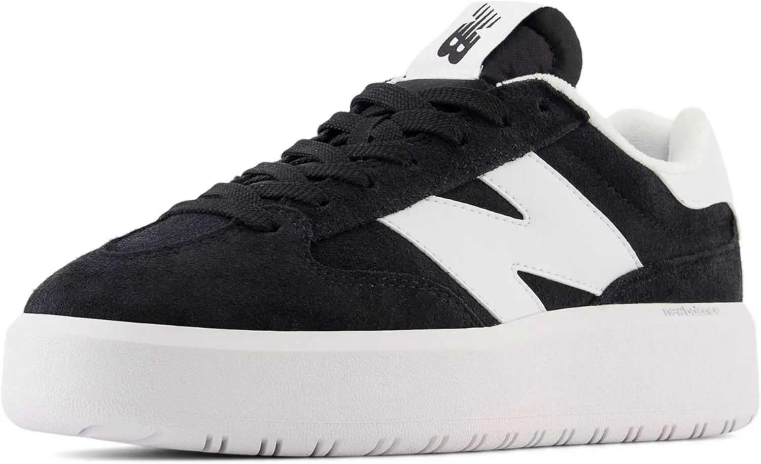 Мужские кроссовки New Balance низкие, черно-белый — фото 3