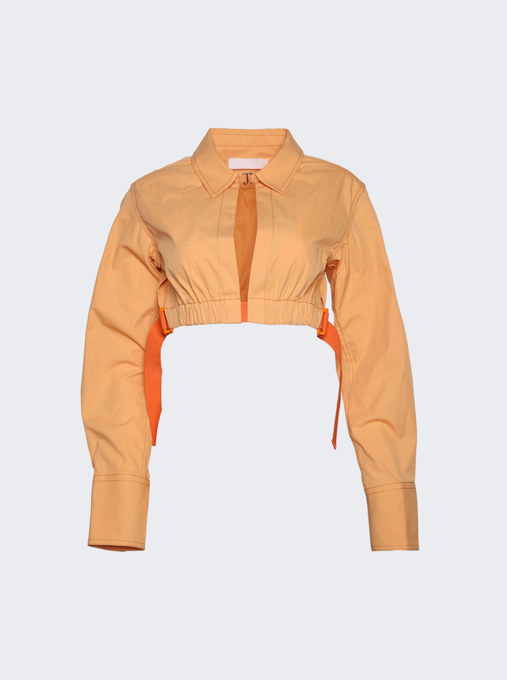 

Рубашка-слайдер с напуском Dion Lee, цвет washed orange