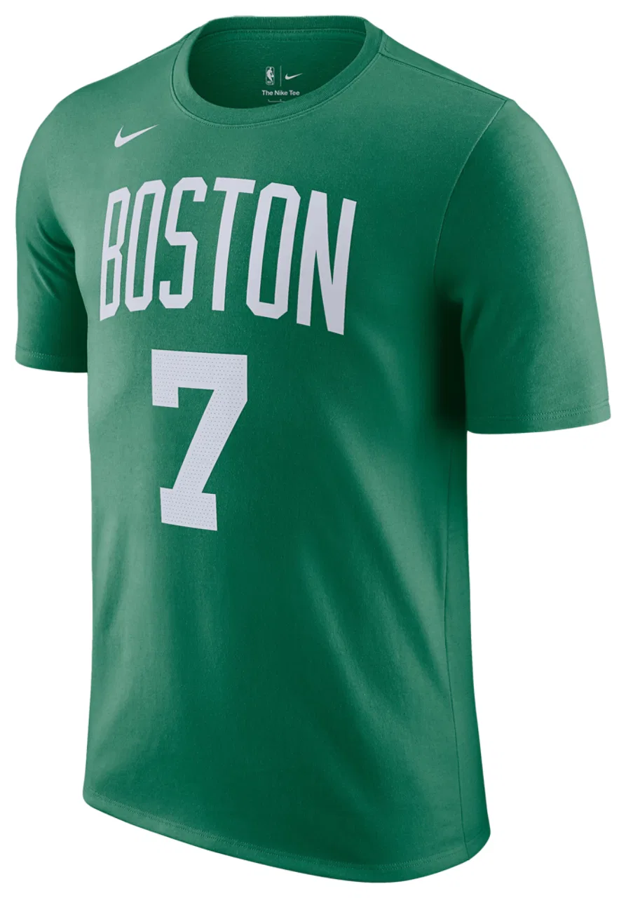 Футболка мужская с именем и номером Celtics Nike, цвет White/Kelly Green — фото 2