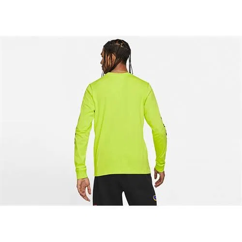Мужская футболка с длинным рукавом Jordan Sport DNA HBR Nike, Цвет: GELB — фото 2