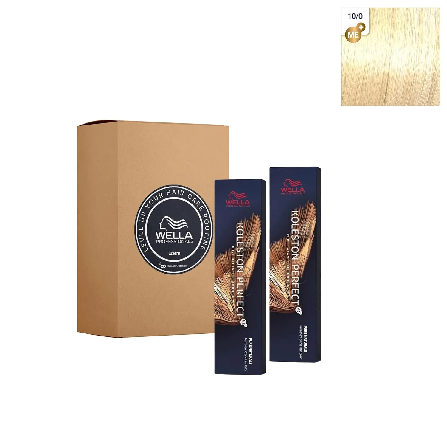 Краска для волос Wella Koleston Perfect ME+ Pure Naturals 10/0 Brightest Blonde / Natural, 60 мл, 2 шт. Wella Professionals