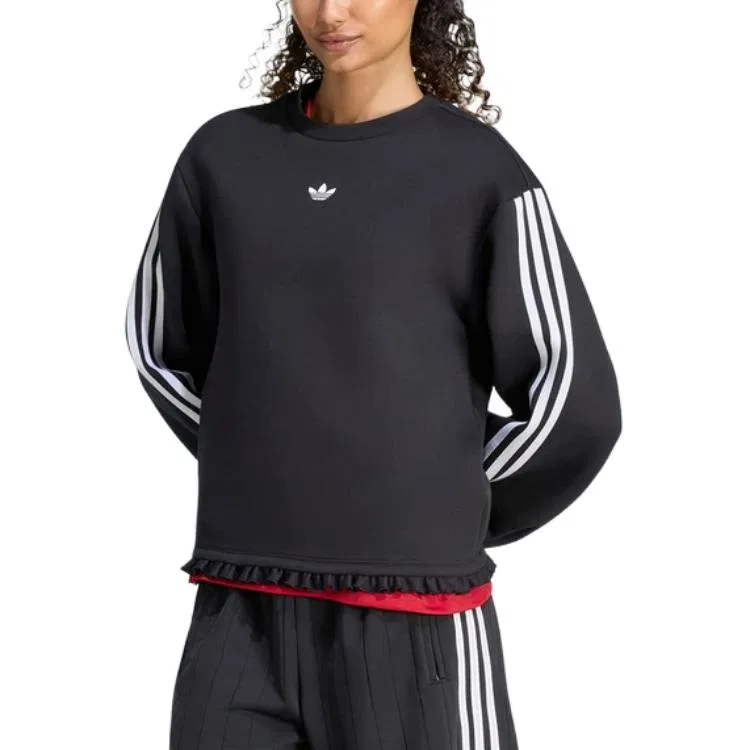 Женский свитшот с круглым вырезом Adidas Originals, Black — фото 4