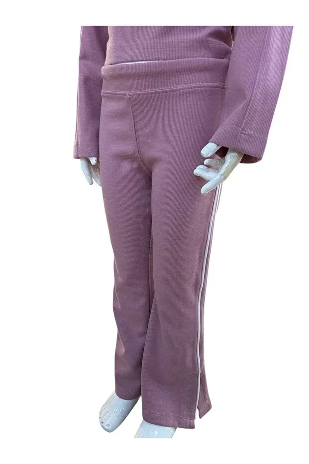 Детские спортивные штаны для девочек с эластичным манжетом Benetton, Lilac