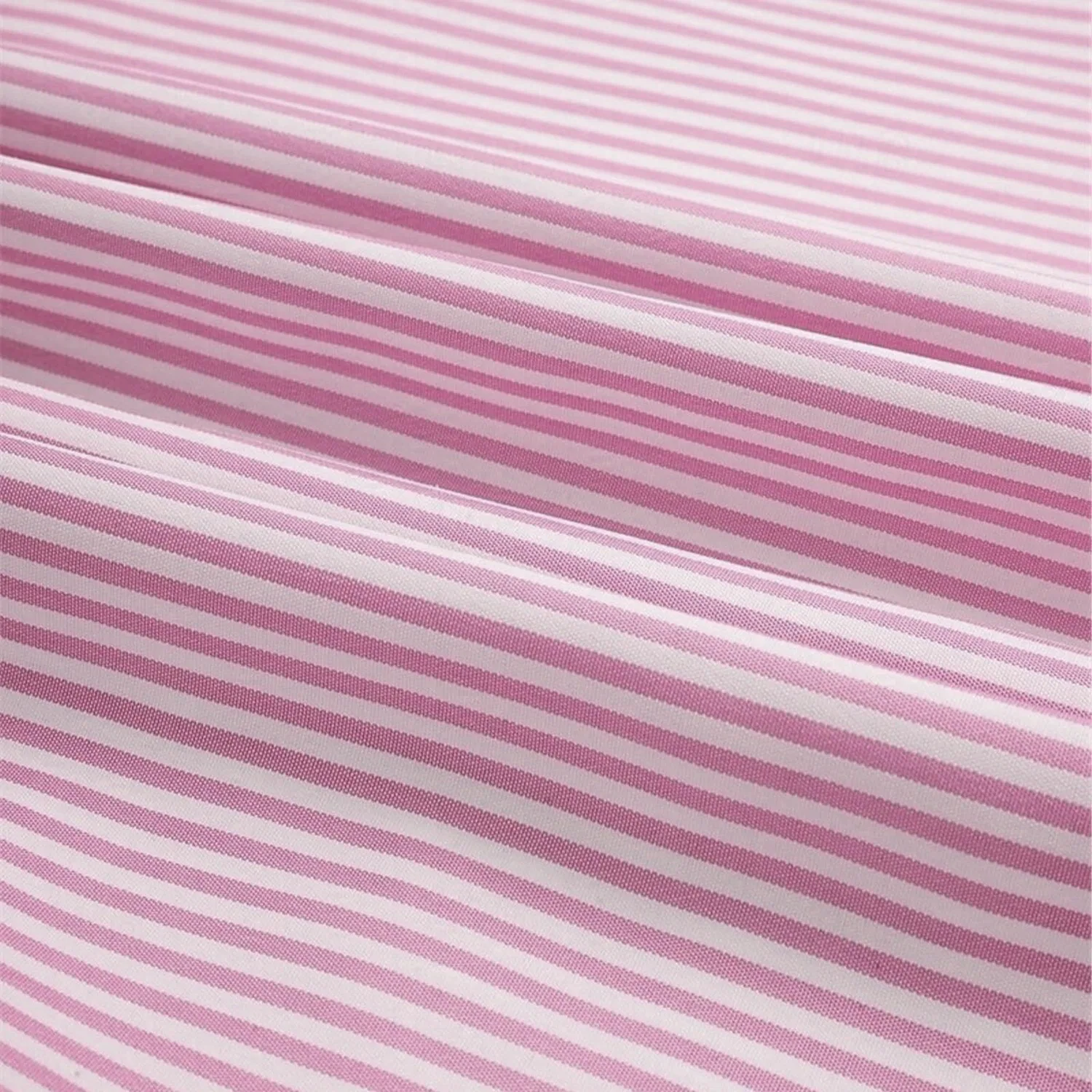 Мужская льняная рубашка с вертикальной полоской с длинным рукавом, Z11 Pink — фото 4