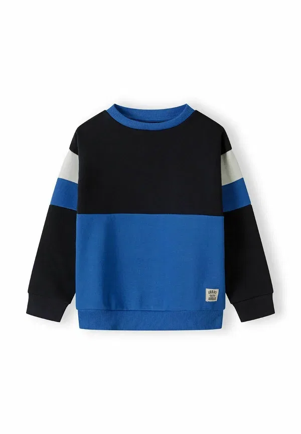Комплект из кофты и брюк, хлопок с полиэстером, Colourblock long sleeve set, Minoti, темно-синий/Blue — фото 4