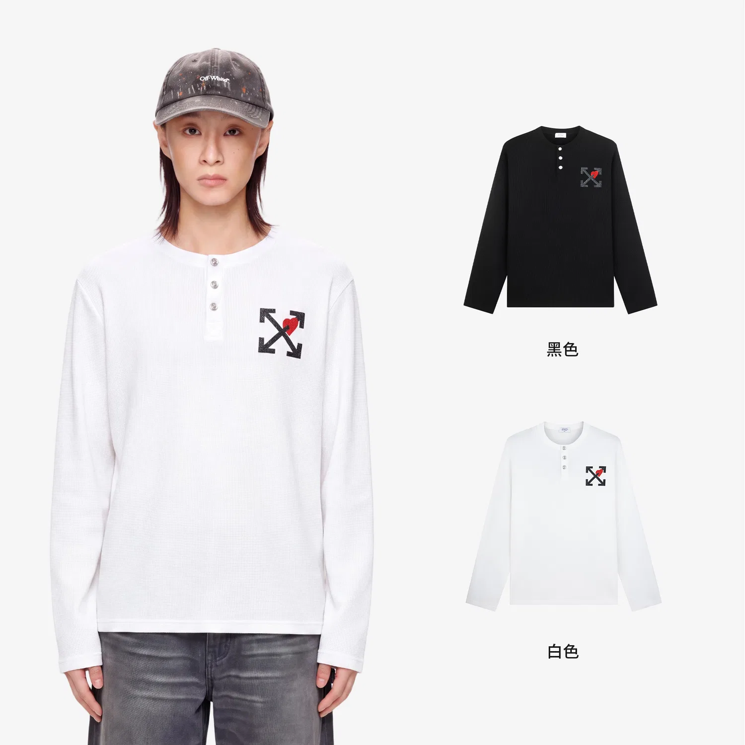 Детская футболка с круглым вырезом оверсайз OFF-WHITE, White — фото 4