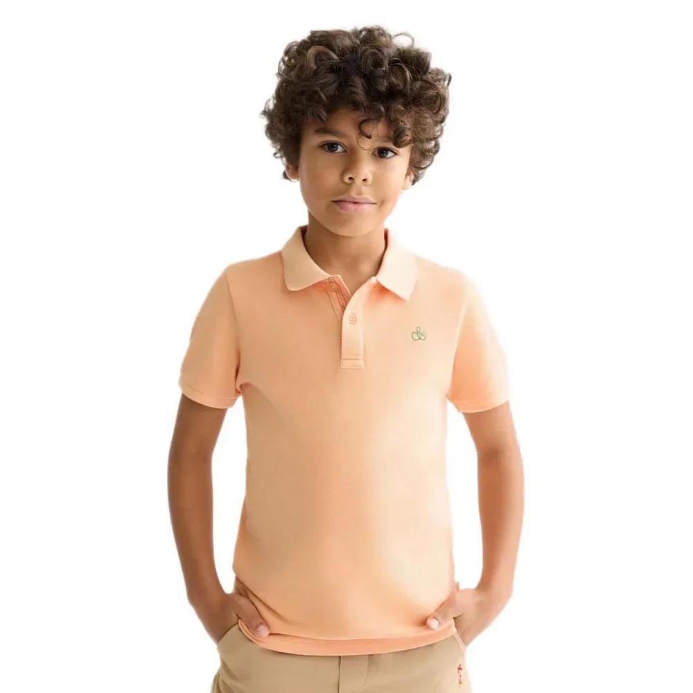 Повседневное поло с коротким рукавом Scotch & Soda, оранжевый