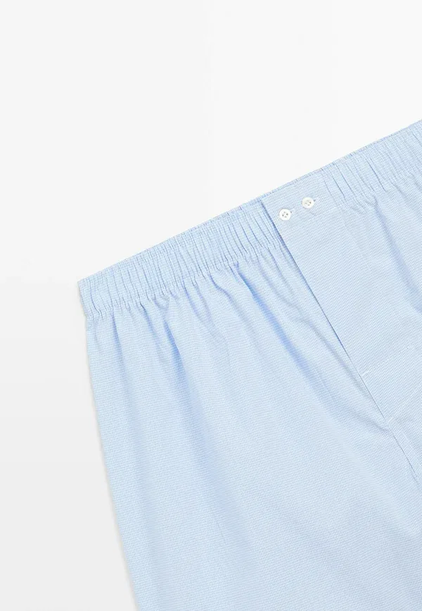 Боксеры хлопковые Massimo Dutti Light Blue, светло-голубой — фото 4