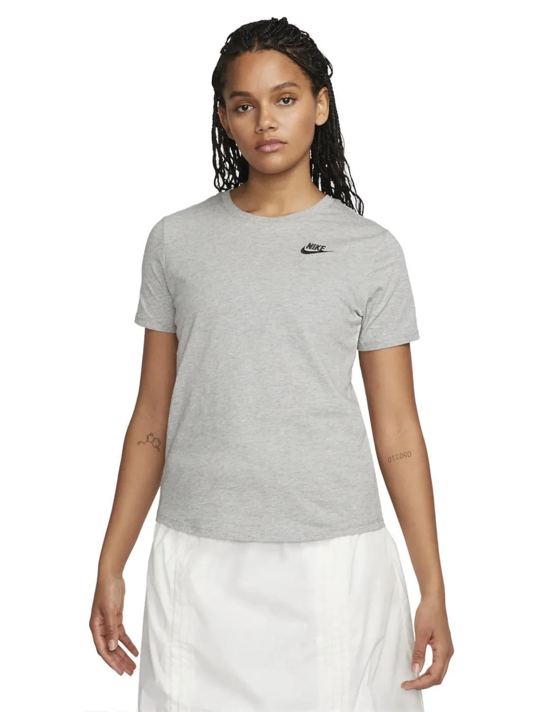 Женская хлопковая футболка Nike Nsw Club, Grau