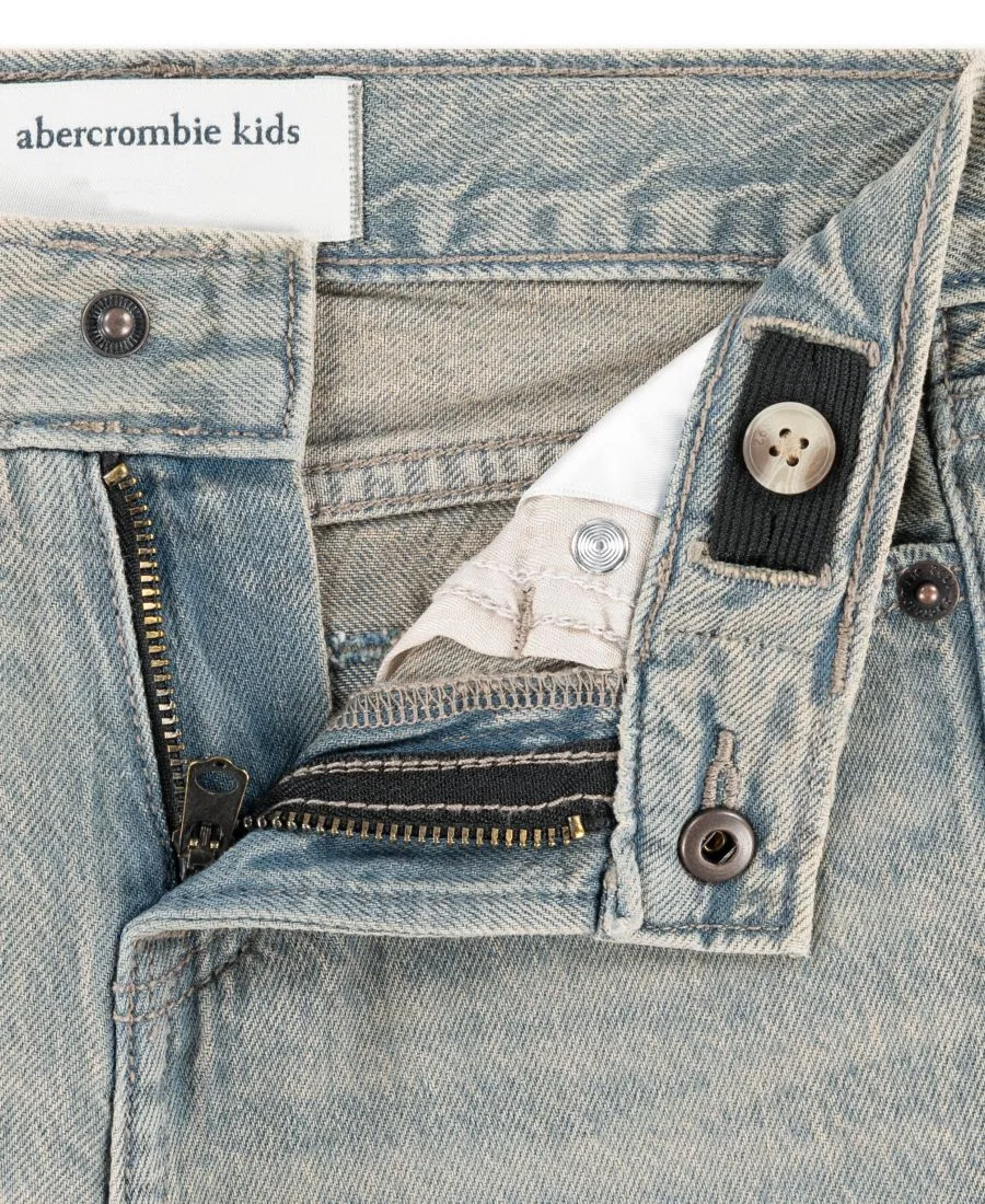 Детские джинсы свободного кроя, 2T-4T, с классическими пятью карманами abercrombie kids, Flex — фото 4