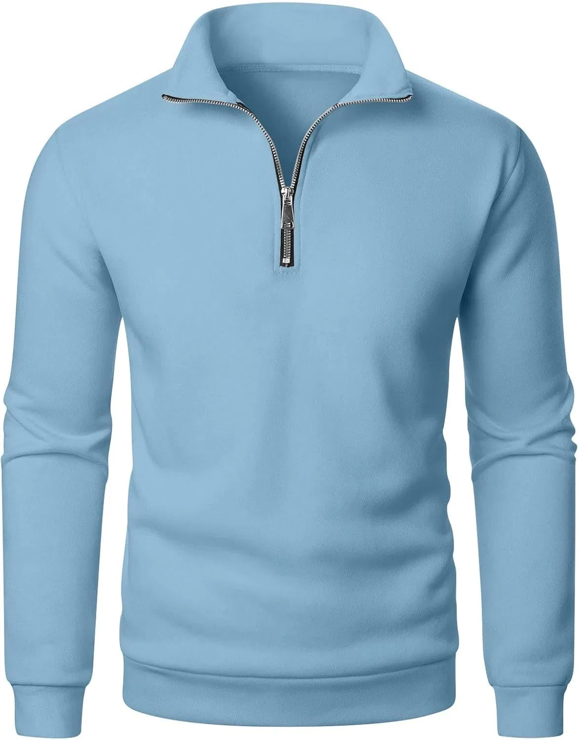 Мужская футболка с длинным рукавом и нагрудным карманом, Sky Blue