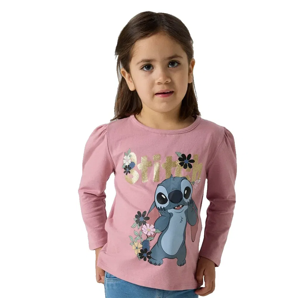 Футболка с длинным рукавом Jina Stitch Name It, розовый