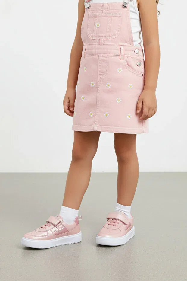 Детские туфли для девочек кожаные Rolly single velcro leather Kids A More, Pink — фото 2