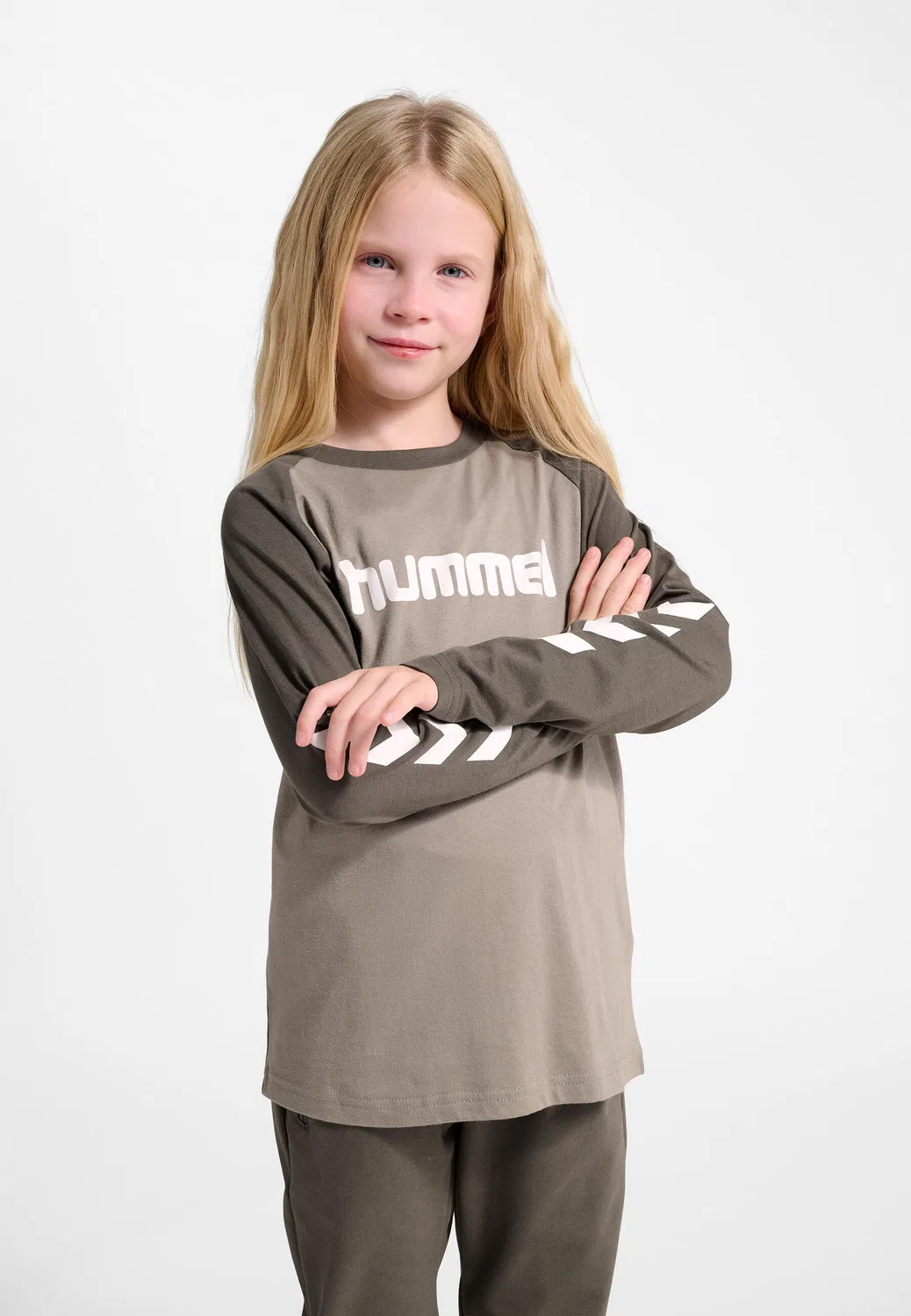 Детская футболка с длинным рукавом Hmljr Logo Hummel, Schwarz
