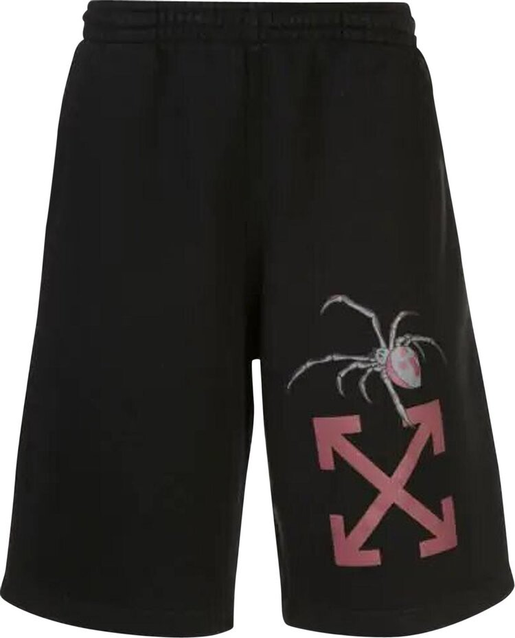 

Спортивные шорты Off-White Arachno Arrow Sweatshorts 'Black/Bordeaux', черный