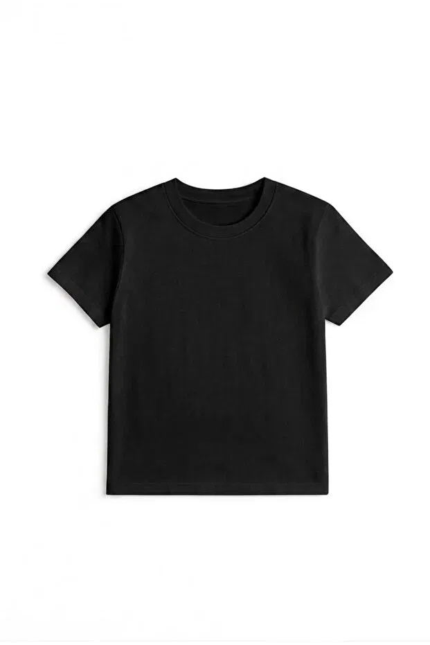 Детская футболка для девочек хлопковая Basic Atölye Kids, T-Shirt Black