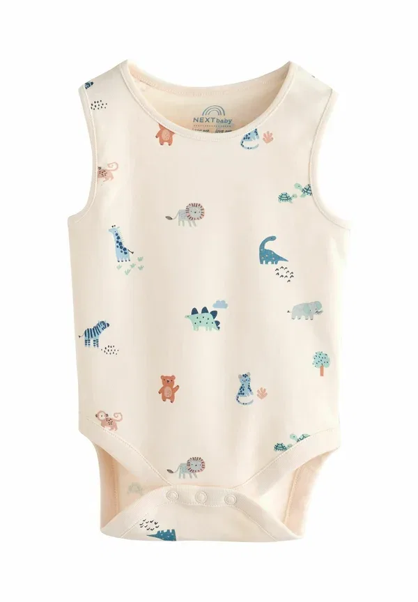 Боди с принтом динозавры Regular fit - miniprint 5 pack - body Next, teal blue, синий — фото 2