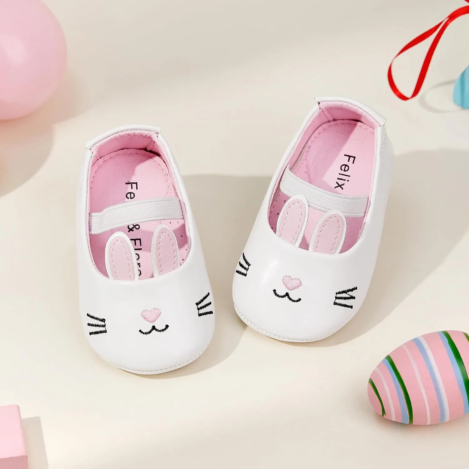 Детские балетки для девочек с мягкой подошвой Felix & Flora, Pink — фото 3