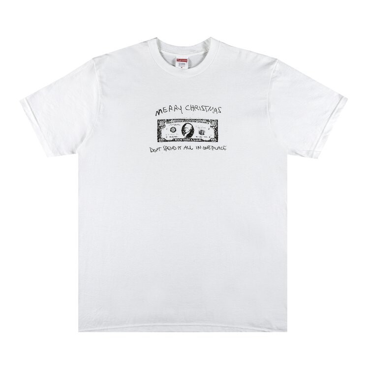 

Футболка Supreme Spend It Tee 'White', белый