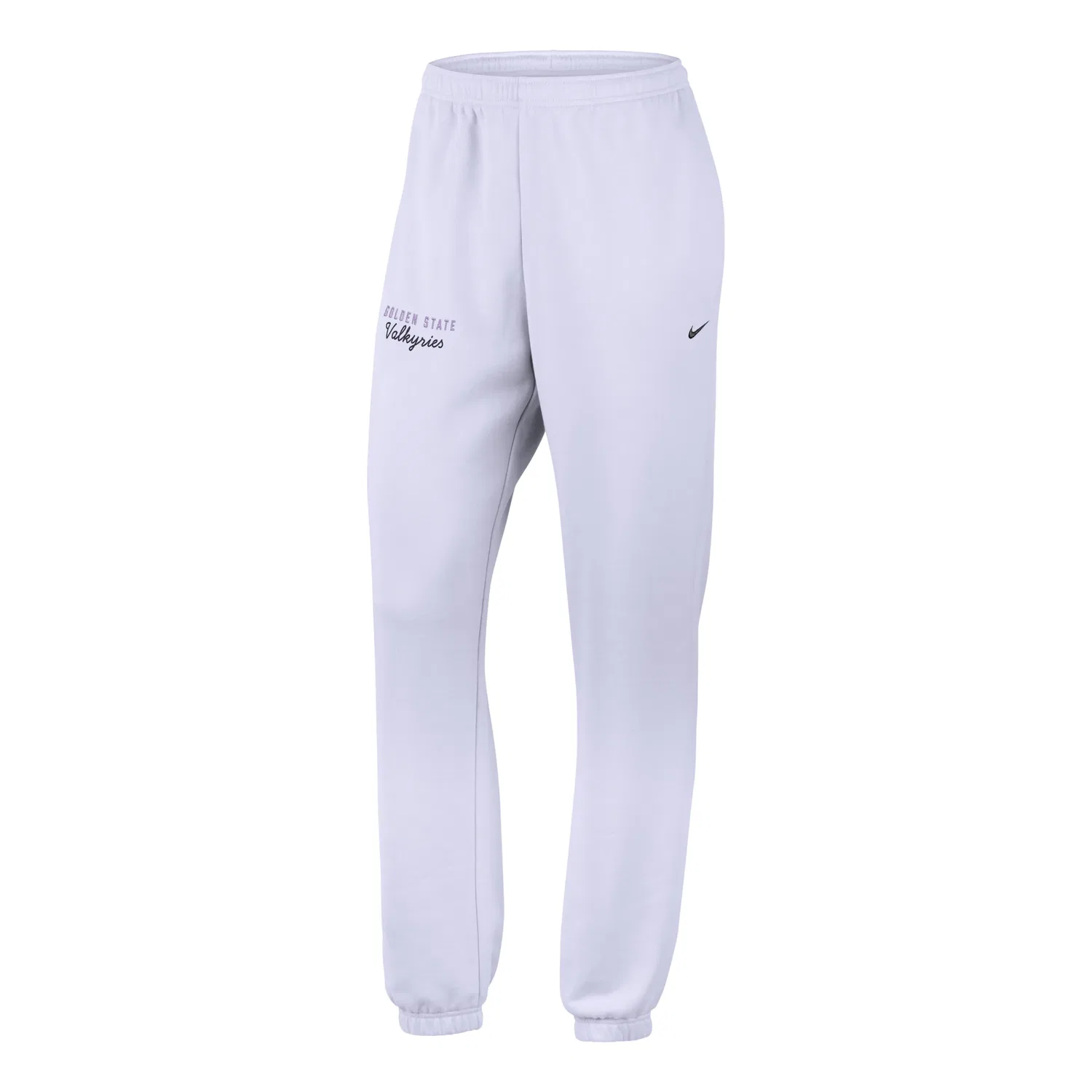 Женские брюки для баскетбола Golden State Valkyries French Terry Standard Cuffed Pants 'Amethyst Tint Black' Nike, Amethyst Tint/Black