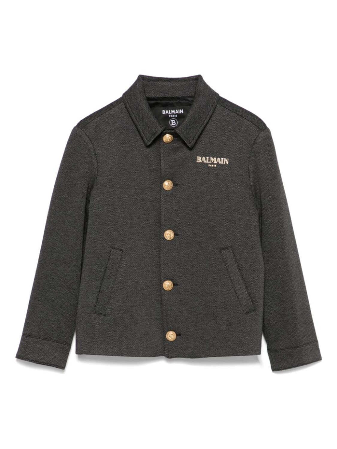 

Куртка с логотипом Balmain Kids, серый