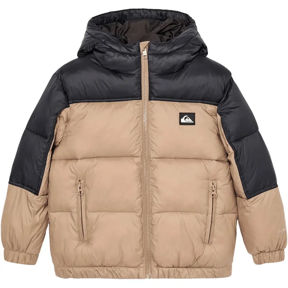 Детская куртка-пуховик для мальчиков с капюшоном Quiksilver Cold Days, Beige