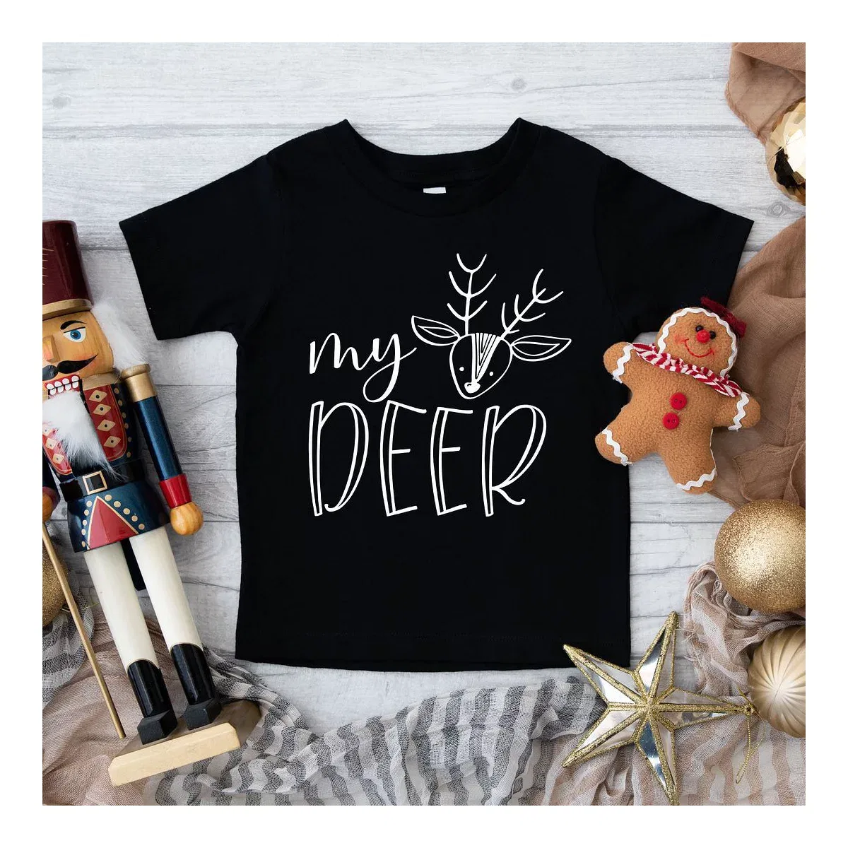 Детская футболка с принтом My Deer The Juniper Shop, Pink — фото 2