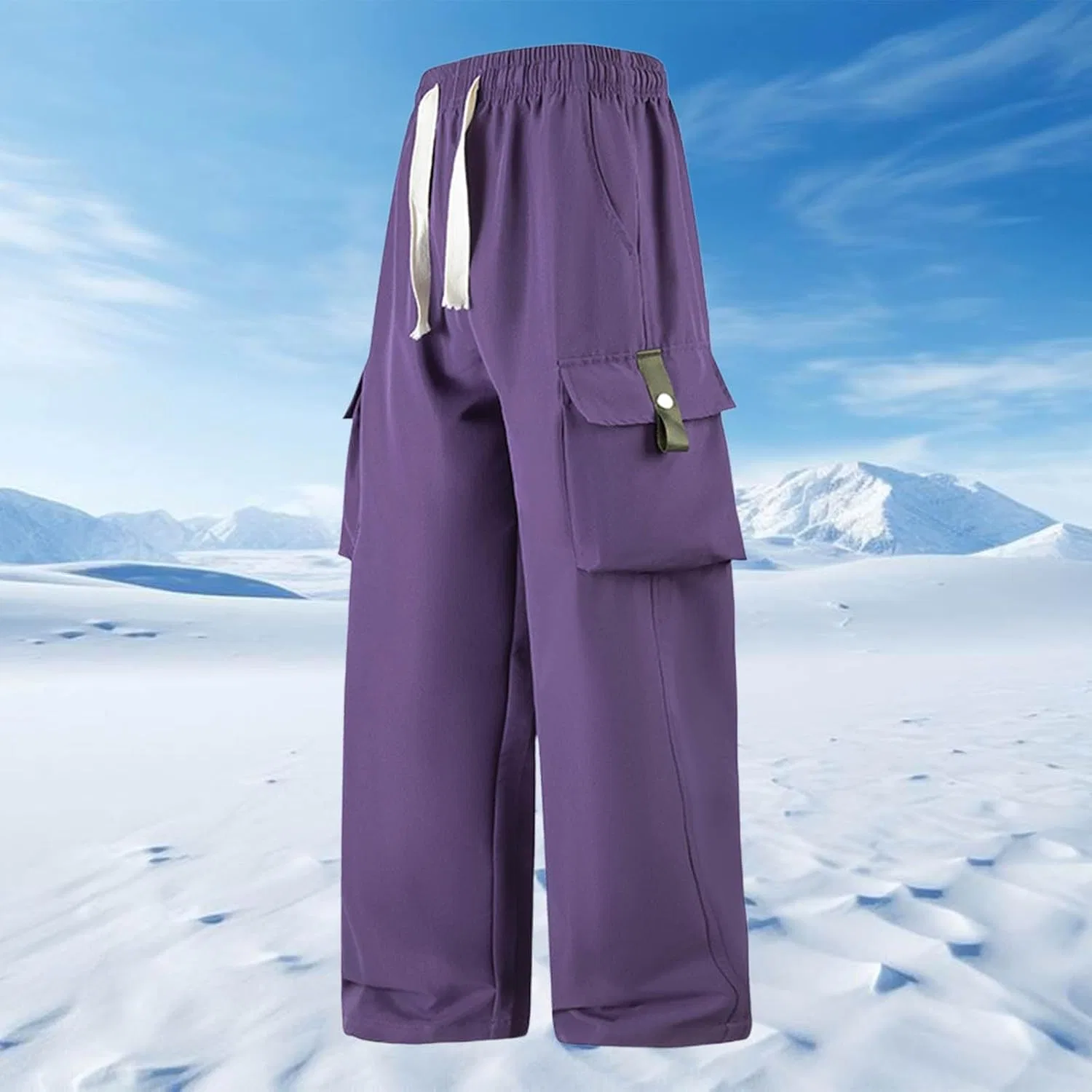 Мужские карго-брюки с множеством карманов, Classic Sweatpants, фиолетовый — фото 3