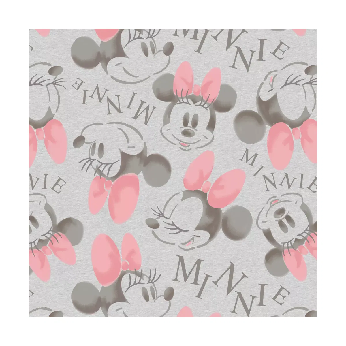 Детское платье для девочек с принтом Minnie Mouse Toddler Pink Bow Print Mickey Mouse & Friends, Heather — фото 2