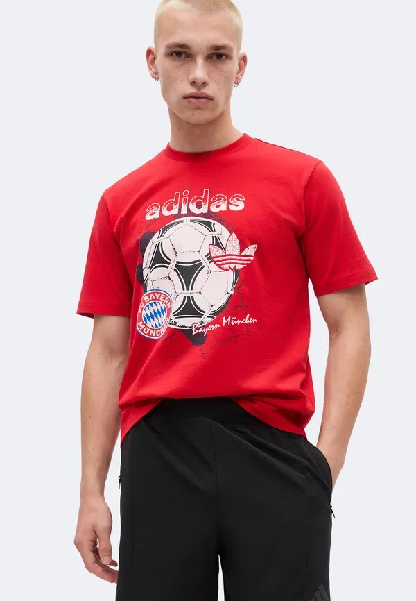 Футболка Adidas Originals, алый — фото 4