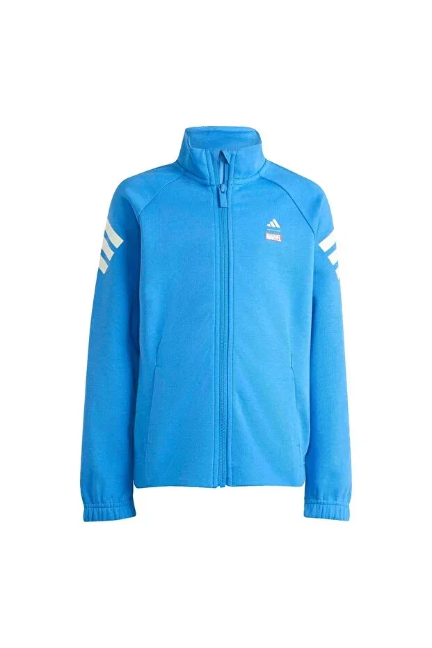 Детский спортивный комплект для девочек с принтом Adidas, Blue — фото 2