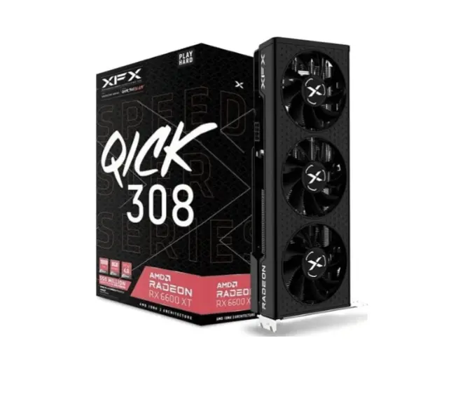 

Игровая видеокарта XFX SPEEDSTER QICK308 RADEON RX 6600 XT, 8Gb RX-66XT8LBDQ