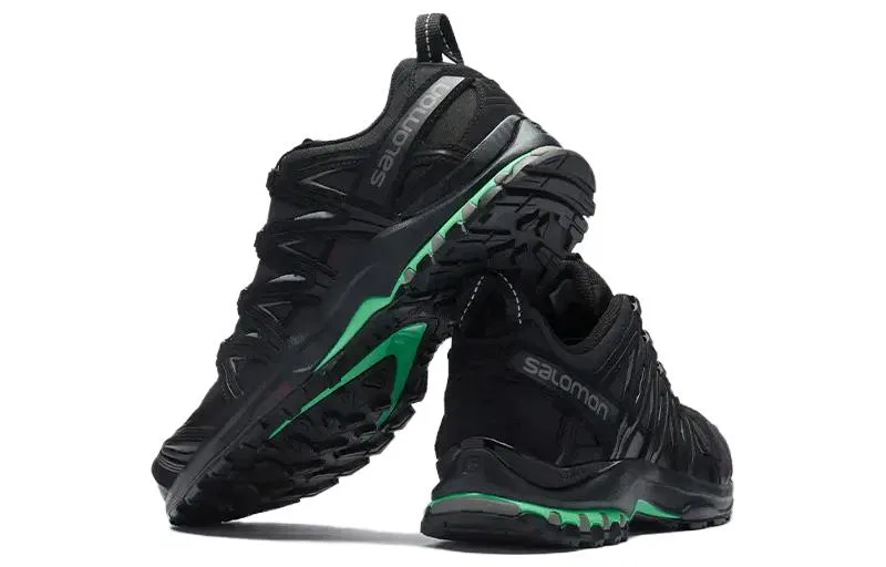 Детские кроссовки спортивные с низким верхом XA PRO 3D SALOMON, Black Green — фото 4